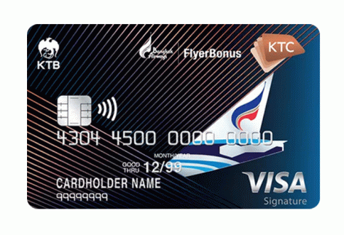 บัตรเครดิต KTC - BANGKOK AIRWAYS VISA SIGNATURE-บัตรกรุงไทย (KTC)