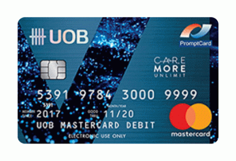 บัตรเดบิต ยูโอบี วีแคร์ มอร์ อันลิมิต (UOB Vcare More Unlimit Debit Card)-ธนาคารยูโอบี (UOB)