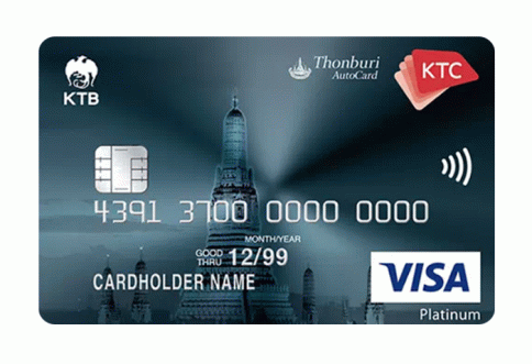 บัตรเครดิต KTC - Thonburi Auto Visa Platinum-บัตรกรุงไทย (KTC)