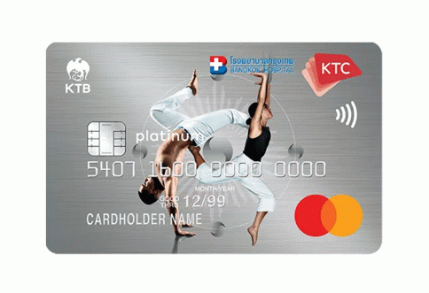 บัตรเครดิต KTC - BANGKOK HOSPITAL GROUP PLATINUM MASTERCARD-บัตรกรุงไทย (KTC)