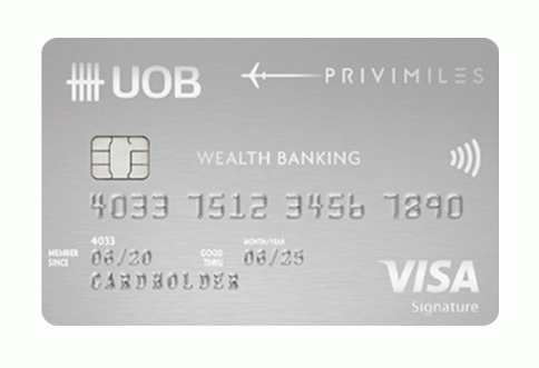 บัตรเครดิตยูโอบี พรีวิไมลส์ เวลท์ แบงก์กิ้ง (UOB Privimiles Wealth Banking Credit Card)-ธนาคารยูโอบี (UOB)