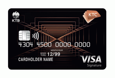 บัตรเครดิต KTC X VISA SIGNATURE-บัตรกรุงไทย (KTC)