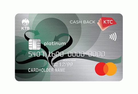 บัตรเครดิต KTC CASH BACK PLATINUM MASTERCARD-บัตรกรุงไทย (KTC)