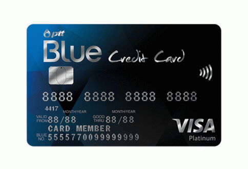 บัตรพีทีทีบลูเครดิตการ์ด (PTT Blue Credit Card)-ธนาคารกสิกรไทย (KBANK)