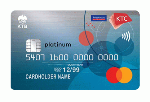 บัตรเครดิต KTC - DHIPAYA INSURANCE PLATINUM MASTERCARD-บัตรกรุงไทย (KTC)