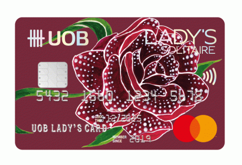 บัตรเครดิต ยูโอบี เลดี้ โซลิแทร์ (UOB Lady's Solitaire Credit Card)-ธนาคารยูโอบี (UOB)