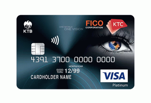 บัตรเครดิต KTC - FICO Visa Platinum-บัตรกรุงไทย (KTC)