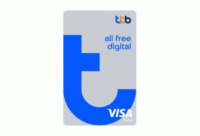 บัตรเดบิต ทีทีบี ออลล์ฟรี ดิจิทัล (Ttb All Free Debit Card)-ธนาคารทหารไทยธนชาต  (Ttb) | เช็คราคา.คอม