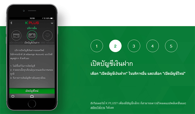 เปิดบัญชีเงินฝากออมทรัพย์ผ่าน K Plus ง่าย ๆ เปิดบัญชีปุ๊บ ใช้งานได้ปั๊บ  ภายใน 5 ขั้นตอน | เช็คราคา.คอม