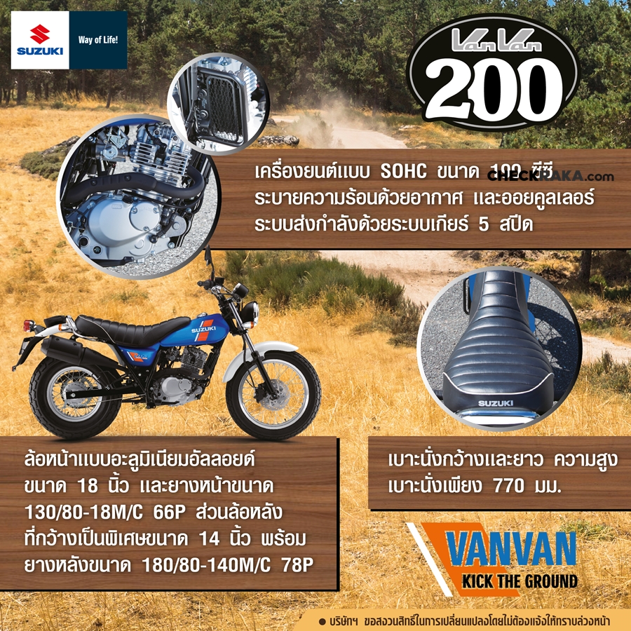 Suzuki VanVan 200 ซูซูกิ แวนแวน ปี 2020 : ภาพที่ 19