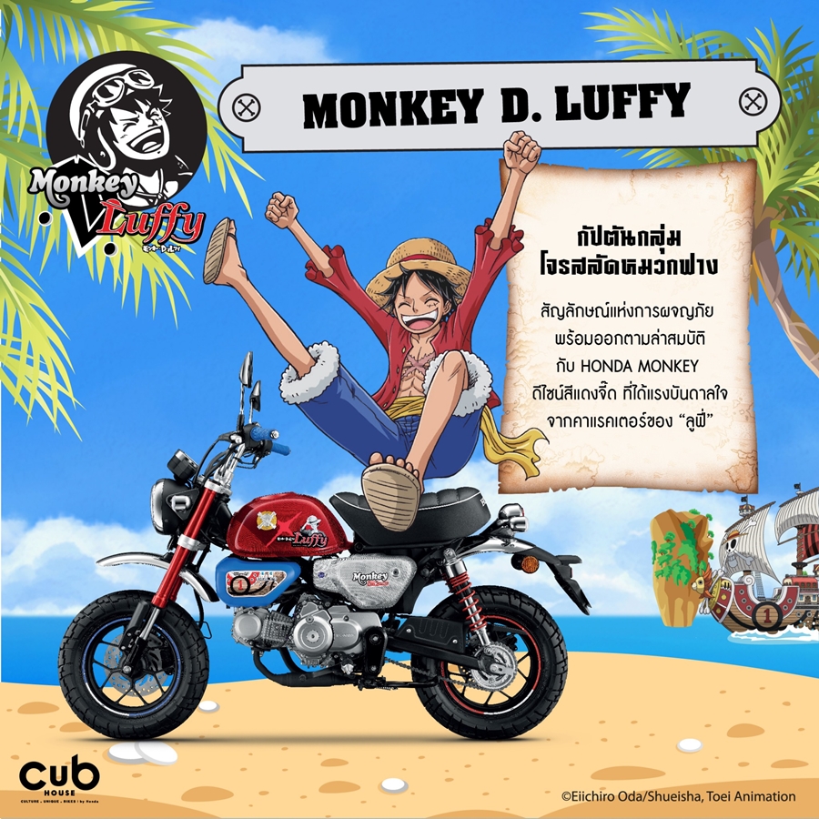 Honda Monkey MONKEY D. LUFFY EDITION ฮอนด้า ปี 2022 : ภาพที่ 6