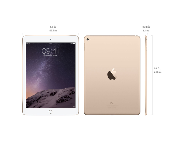 APPLE iPad Air 2 WiFi 16GB แอปเปิล ไอแพด แอร์ 2 ไวไฟ 16GB : ภาพที่ 1