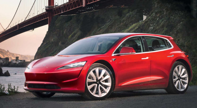 Tesla model cheap 2 cena