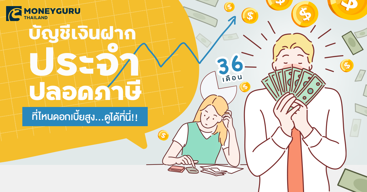 บัญชีเงินฝากประจำปลอดภาษี 36 เดือน ที่ไหนดอกเบี้ยสูง...ดูได้ที่นี่!! | เช็คราคา.คอม บัญชีเงินฝากประจำปลอดภาษี 36 เดือน ที่ไหนดอกเบี้ยสูง...ดูได้ที่นี่!! | เช็คราคา.คอม