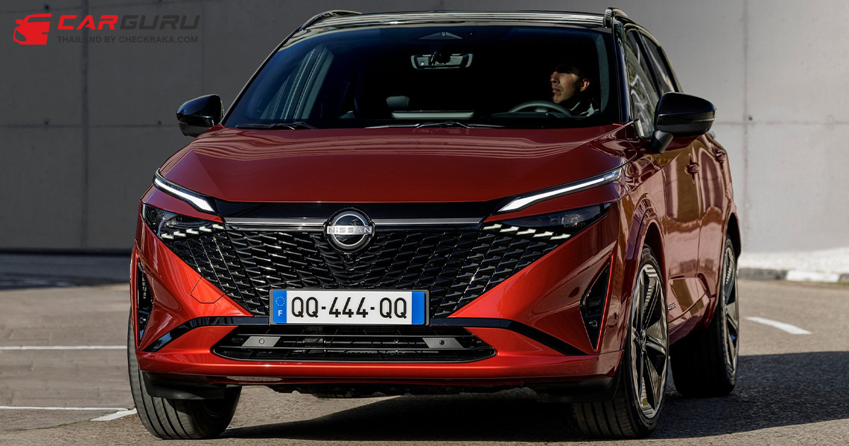 2025 Nissan Qashqai ไมเนอร์เชนจ์ พร้อมดีไซน์ด้านหน้าใหม่ แรงบันดาลใจจากเกราะญี่ปุ่นโบราณ เช็ค