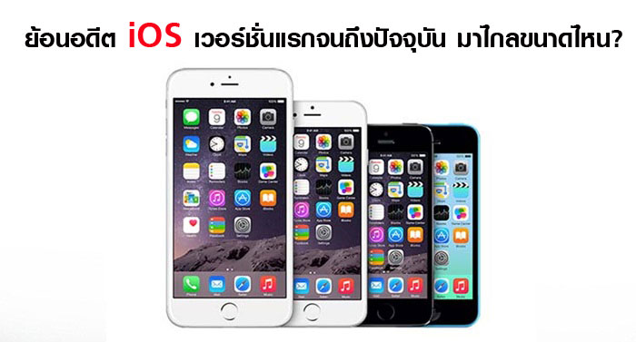 ย้อนอดีต iOS เวอร์ชั่นแรกจนถึงปัจจุบัน มาไกลขนาดไหน? | เช็คราคา.คอม
