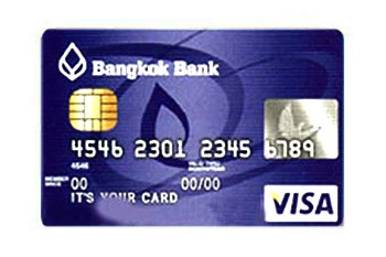 รูปภาพ บัตรเครดิตวีซ่า ธนาคารกรุงเทพ ธนาคารกรุงเทพ (BBL)