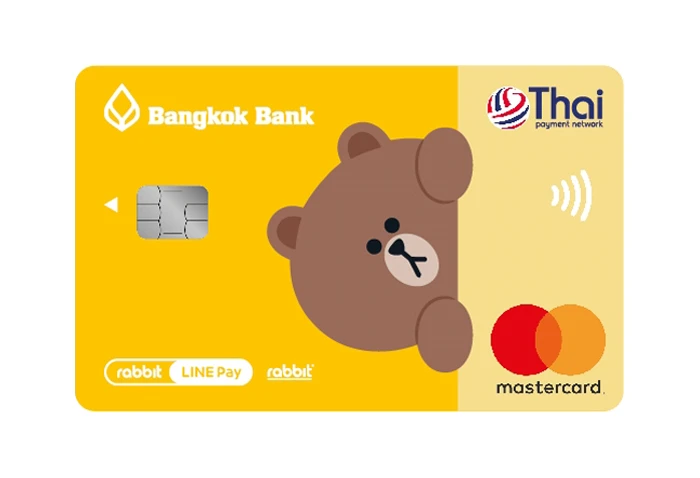 รูปภาพ บัตรเดบิตบีเฟิสต์ สมาร์ท แรบบิท ไลน์ เพย์-ธนาคารกรุงเทพ (BBL)