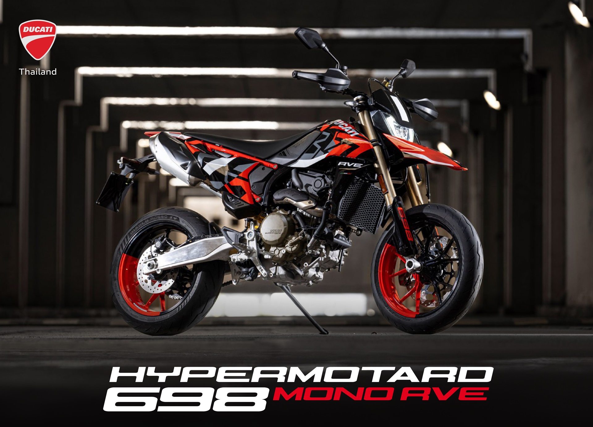 Ducati Hypermotard 698 Mono RVE ปี 2024 ราคา-สเปค-โปรโมชั่น