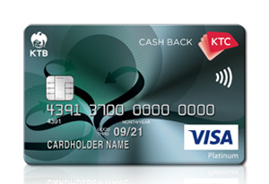 บัตรเครดิต KTC Cash Back Visa Platinum